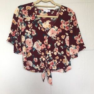 Floral crop top